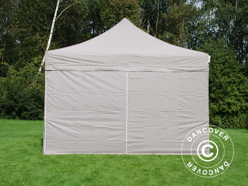 Foldetelt FleXtents PRO Steel 4x4m Latte, inkl. 4 sider - Image 4