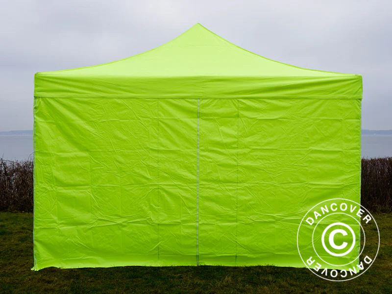 Foldetelt FleXtents PRO Steel 4x4m Neongul/grøn, inkl. 4 sider - Image 3