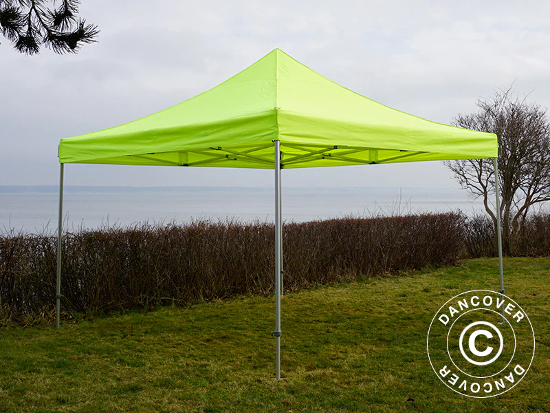 Foldetelt FleXtents PRO Steel 4x4m Neongul/grøn, inkl. 4 sider - Image 9
