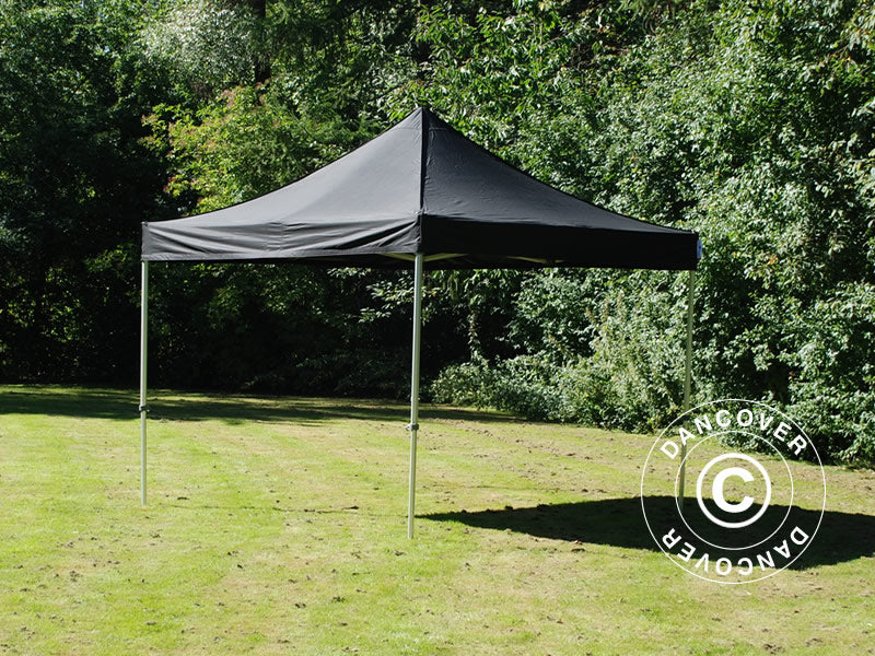 Foldetelt FleXtents PRO Steel 4x4m Sort, inkl. 4 sider - Image 6