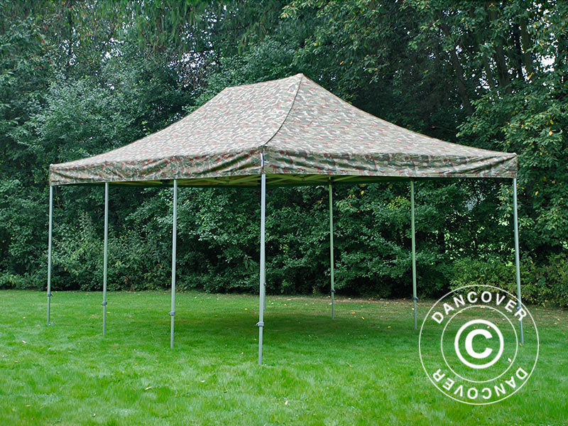 Foldetelt FleXtents PRO Steel 4x6m Camouflage/Militær - Image 3