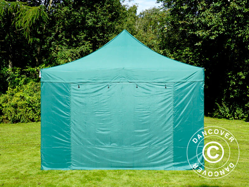 Foldetelt FleXtents PRO Steel 4x6m Grøn, inkl. 8 sider - Image 2