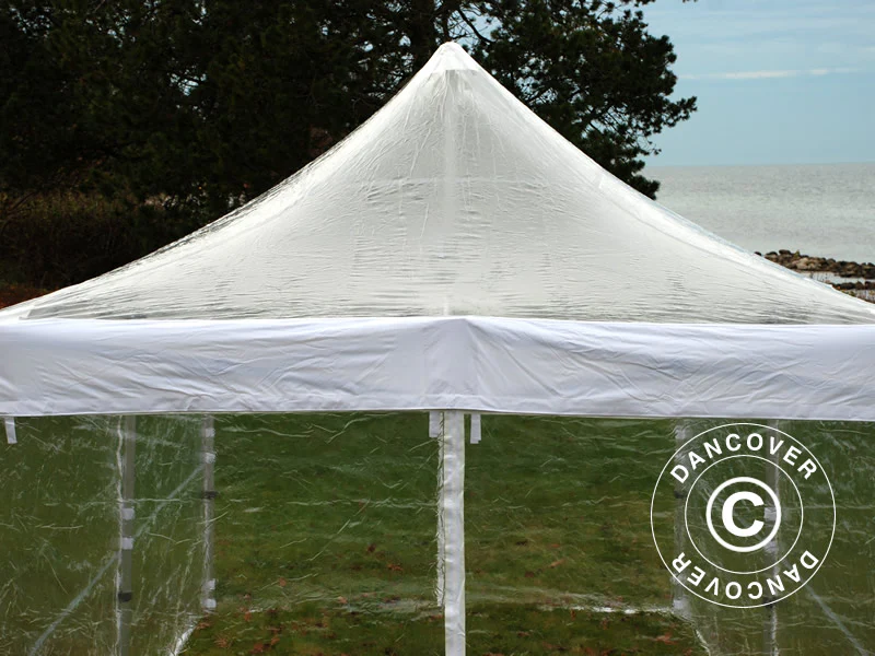 Foldetelt FleXtents PRO Steel 4x6m Transparent, inkl. 8 sider - Image 5