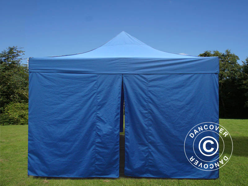 Foldetelt FleXtents PRO Steel 4x8m Blå, inkl. 6 sider - Image 3