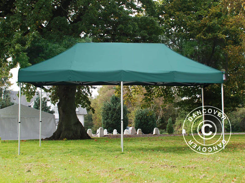 Foldetelt FleXtents PRO Steel 4x8m Grøn, inkl. 6 sider - Image 2