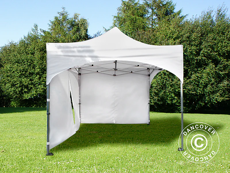 Foldetelt FleXtents PRO Steel "Arched" 3x3m Hvid, inkl. 4 sider - Image 4