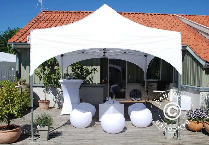 Foldetelt FleXtents PRO Steel "Arched" 3x3m Hvid, inkl. 4 sider - Image 6