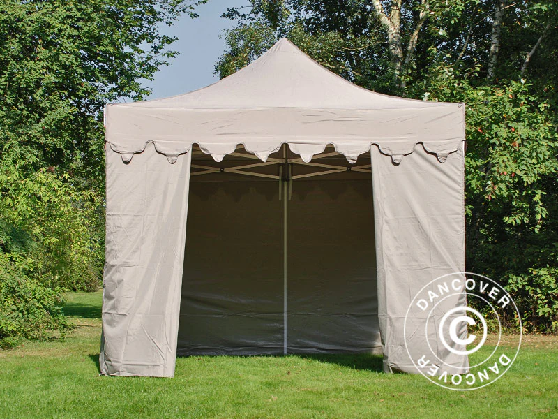 Foldetelt FleXtents PRO Steel "Morocco" 3x3m Latte, inkl. 4 sider - Image 9
