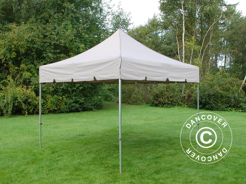 Foldetelt FleXtents PRO Steel "Peaked" 3x3m Latte, inkl. 4 sider - Image 8
