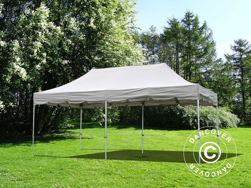 Foldetelt FleXtents PRO Steel "Peaked" 4x8m Latte - Image 4