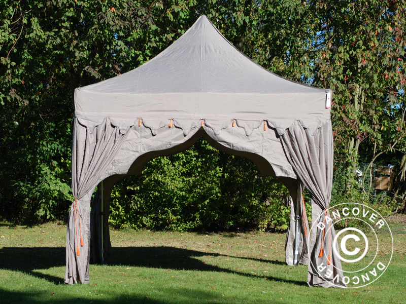 Foldetelt FleXtents PRO Steel "Raj" 3x3m Latte/Orange - Image 3