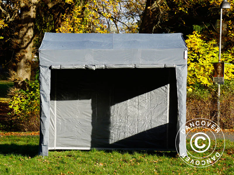 Foldetelt FleXtents PRO Trapezo 2x3m Grå, inkl. 4 sider - Image 6