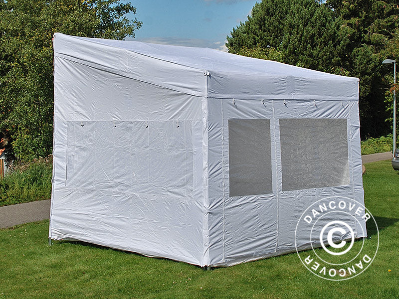 Foldetelt FleXtents PRO Trapezo 3x3m Hvid, inkl. 4 sider - Image 6