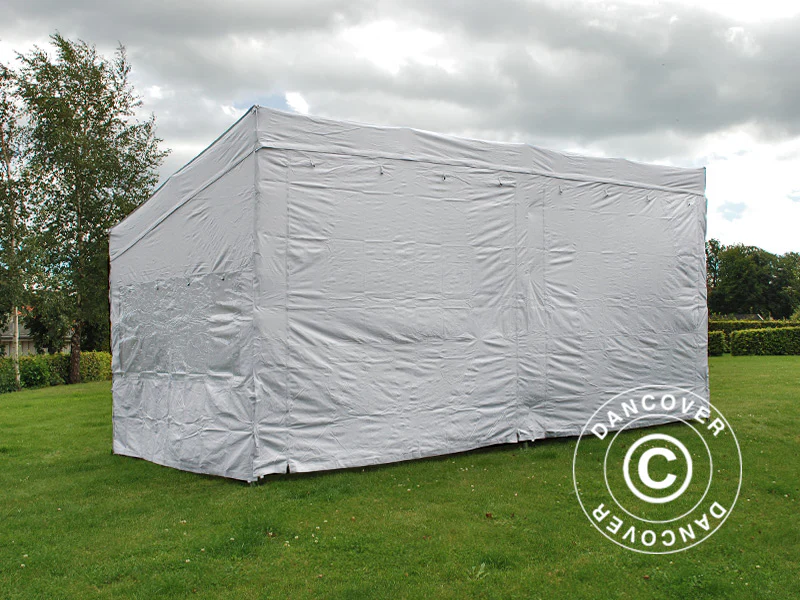 Foldetelt FleXtents PRO Trapezo 3x6m Hvid, inkl. 4 sider - Image 10