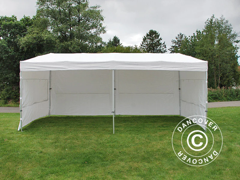 Foldetelt FleXtents PRO Trapezo 3x6m Hvid, inkl. 4 sider - Image 14