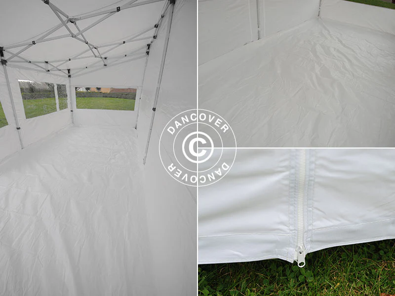 Foldetelt FleXtents PRO Trapezo 3x6m Hvid, inkl. 4 sider - Image 19