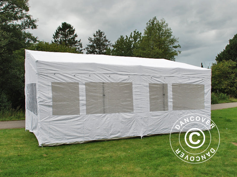 Foldetelt FleXtents PRO Trapezo 3x6m Hvid, inkl. 4 sider - Image 6