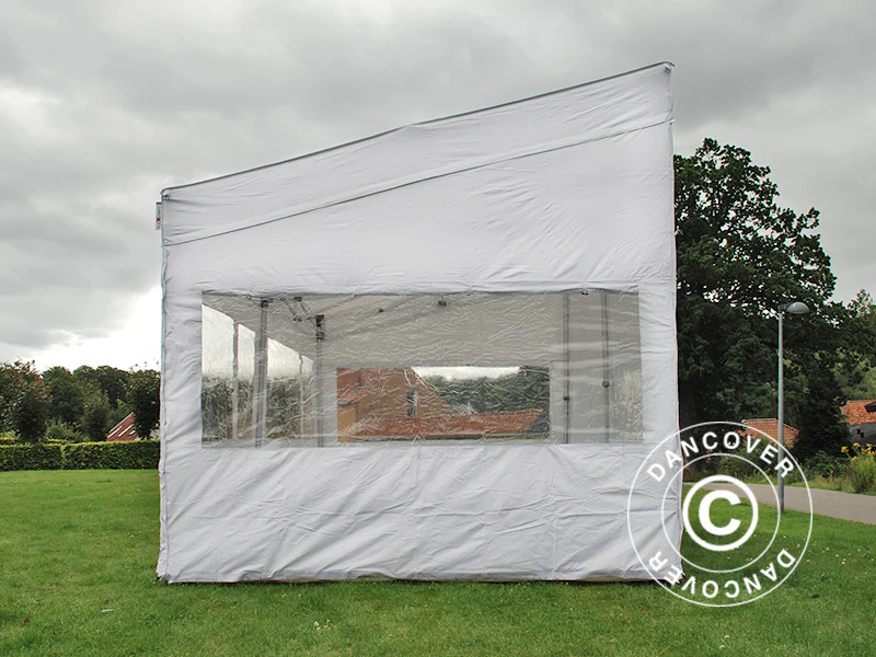 Foldetelt FleXtents PRO Trapezo 3x6m Hvid, inkl. 4 sider - Image 7