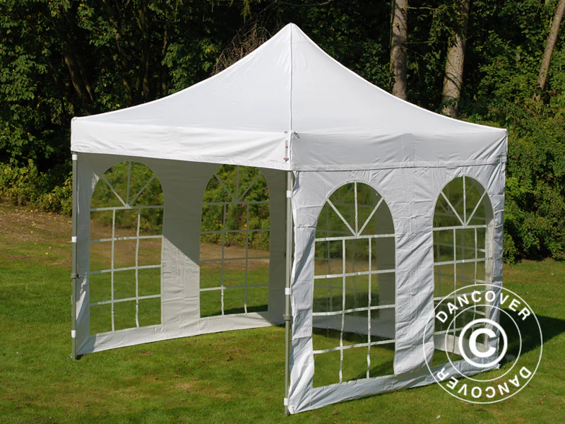 Foldetelt FleXtents PRO Vintage Style 3x3m Hvid, inkl. 4 sider - Image 13