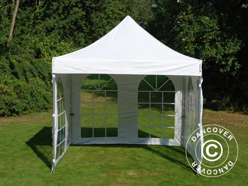 Foldetelt FleXtents PRO Vintage Style 3x3m Hvid, inkl. 4 sider - Image 16