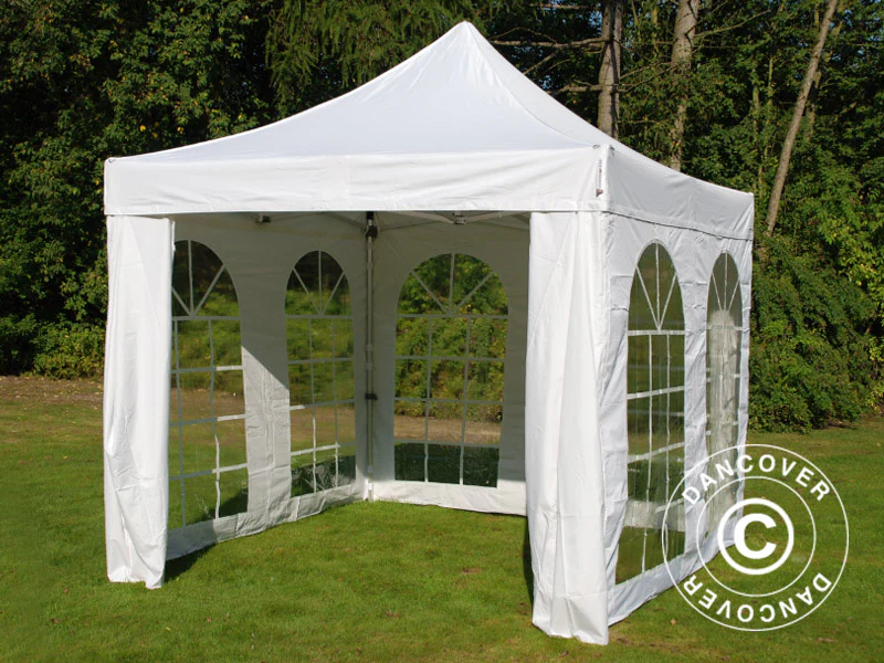 Foldetelt FleXtents PRO Vintage Style 3x3m Hvid, inkl. 4 sider - Image 3