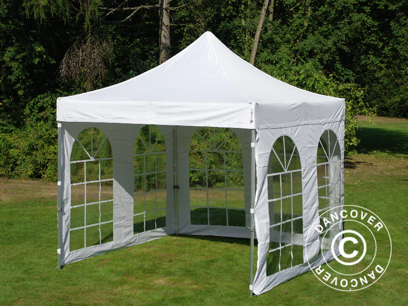 Foldetelt FleXtents PRO Vintage Style 3x3m Hvid, inkl. 4 sider - Image 6
