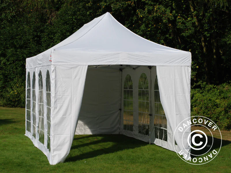 Foldetelt FleXtents PRO Vintage Style 3x6m Hvid, inkl. 6 sider - Image 10
