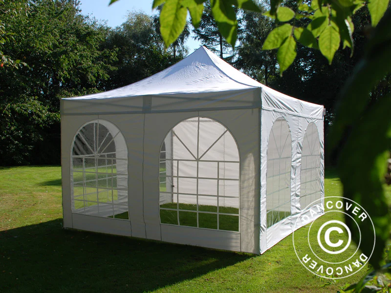 Foldetelt FleXtents PRO Vintage Style 4x4m Hvid, inkl. 4 sider - Image 10