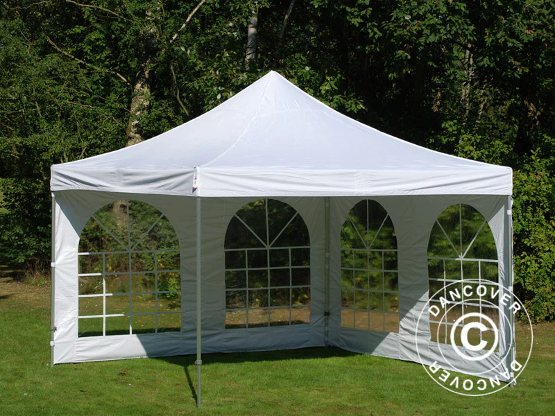 Foldetelt FleXtents PRO Vintage Style 4x4m Hvid, inkl. 4 sider - Image 11
