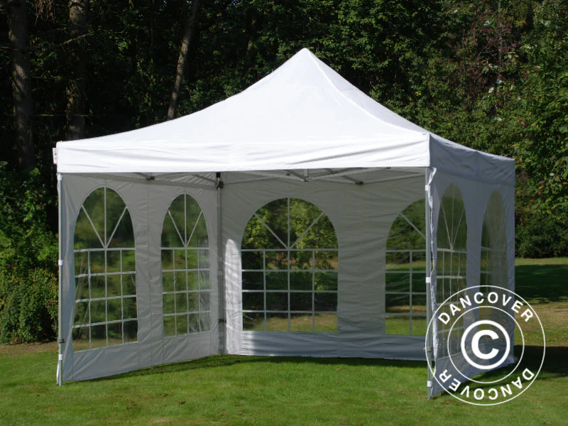 Foldetelt FleXtents PRO Vintage Style 4x4m Hvid, inkl. 4 sider - Image 14