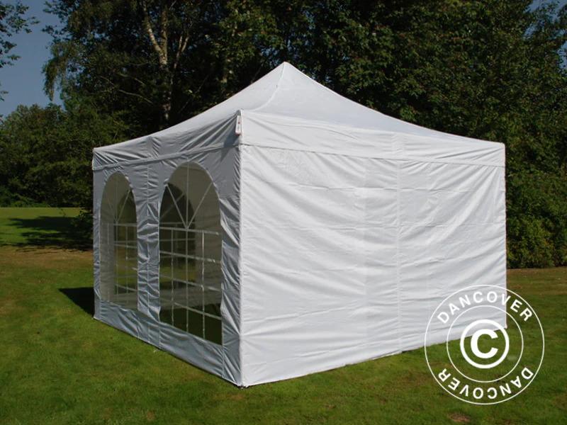 Foldetelt FleXtents PRO Vintage Style 4x4m Hvid, inkl. 4 sider - Image 16