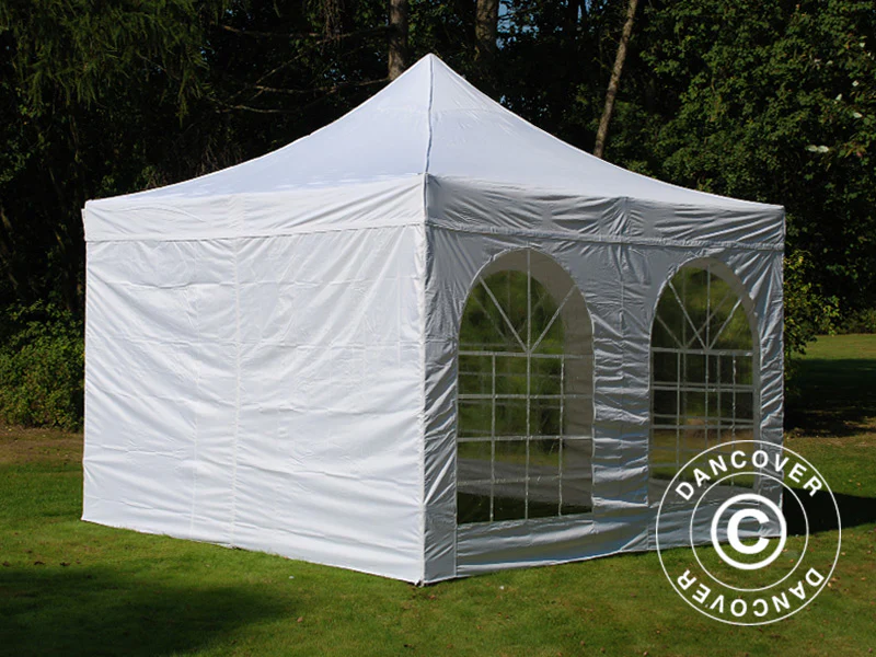 Foldetelt FleXtents PRO Vintage Style 4x4m Hvid, inkl. 4 sider - Image 18