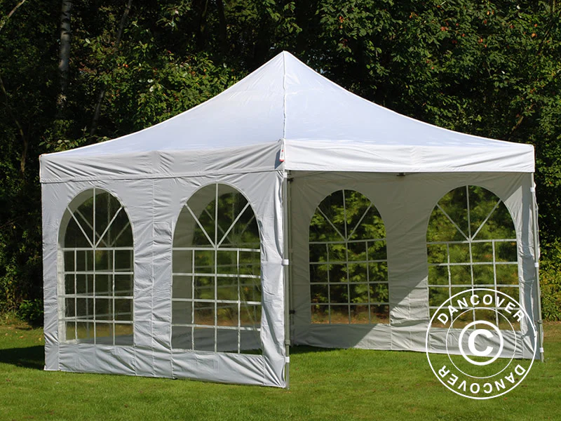 Foldetelt FleXtents PRO Vintage Style 4x4m Hvid, inkl. 4 sider - Image 2