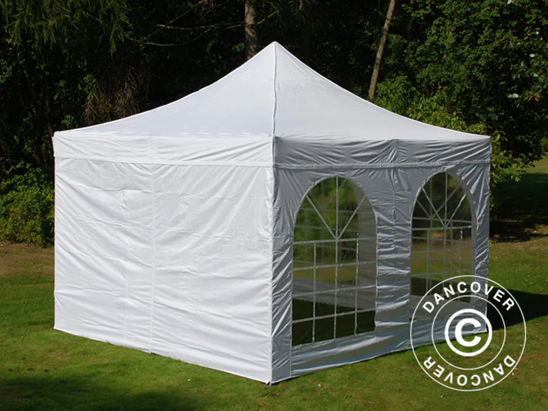 Foldetelt FleXtents PRO Vintage Style 4x4m Hvid, inkl. 4 sider - Image 20