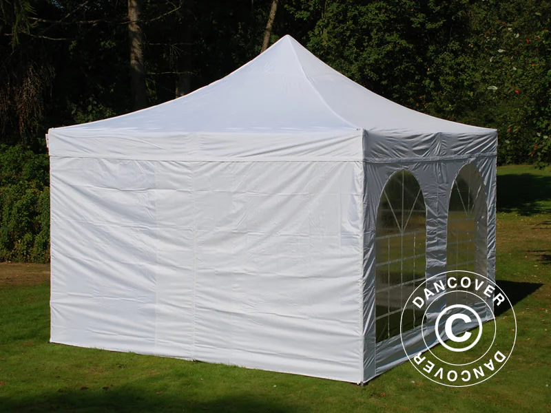 Foldetelt FleXtents PRO Vintage Style 4x4m Hvid, inkl. 4 sider - Image 3