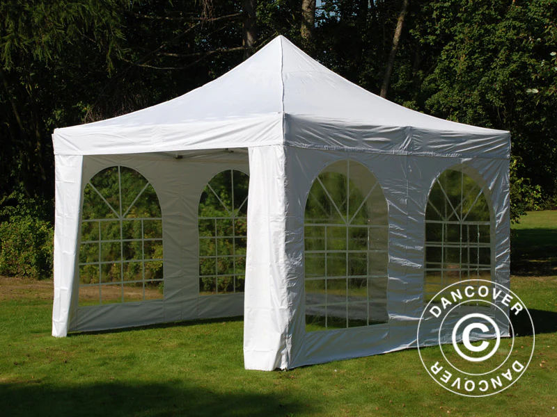 Foldetelt FleXtents PRO Vintage Style 4x4m Hvid, inkl. 4 sider - Image 4