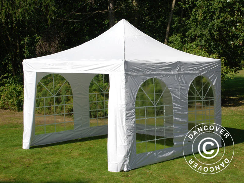 Foldetelt FleXtents PRO Vintage Style 4x4m Hvid, inkl. 4 sider - Image 7
