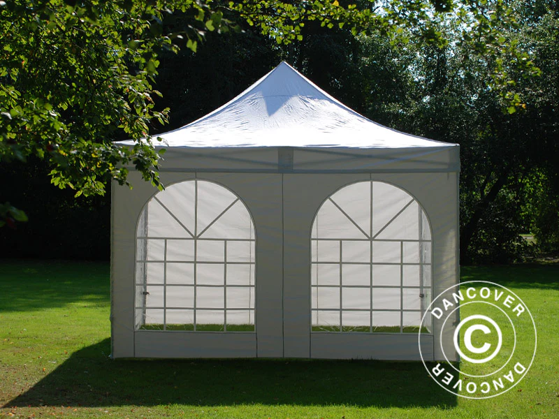 Foldetelt FleXtents PRO Vintage Style 4x4m Hvid, inkl. 4 sider - Image 9