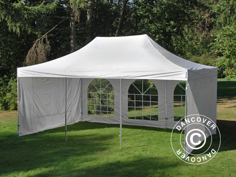 Foldetelt FleXtents PRO Vintage Style 4x6m Hvid, inkl. 8 sider - Image 10