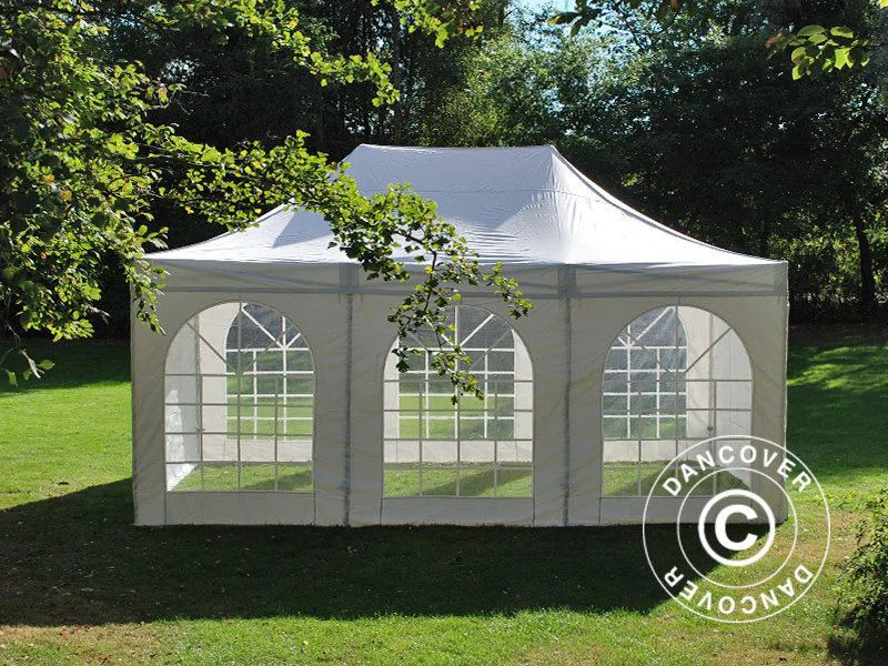 Foldetelt FleXtents PRO Vintage Style 4x6m Hvid, inkl. 8 sider - Image 13