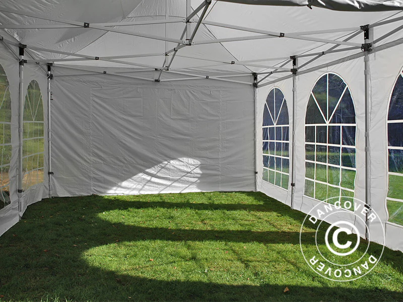Foldetelt FleXtents PRO Vintage Style 4x6m Hvid, inkl. 8 sider - Image 16