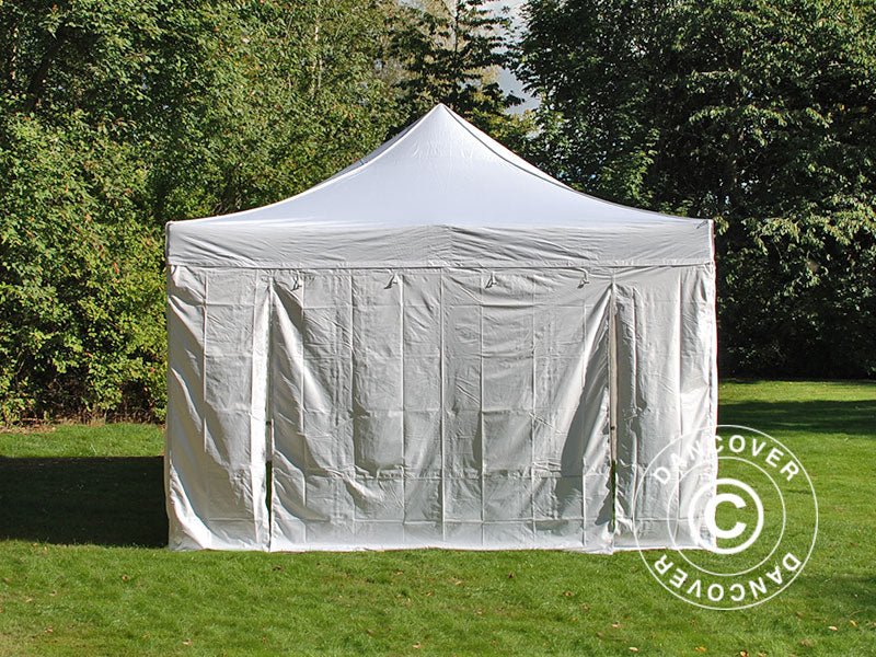 Foldetelt FleXtents PRO Vintage Style 4x6m Hvid, inkl. 8 sider - Image 24