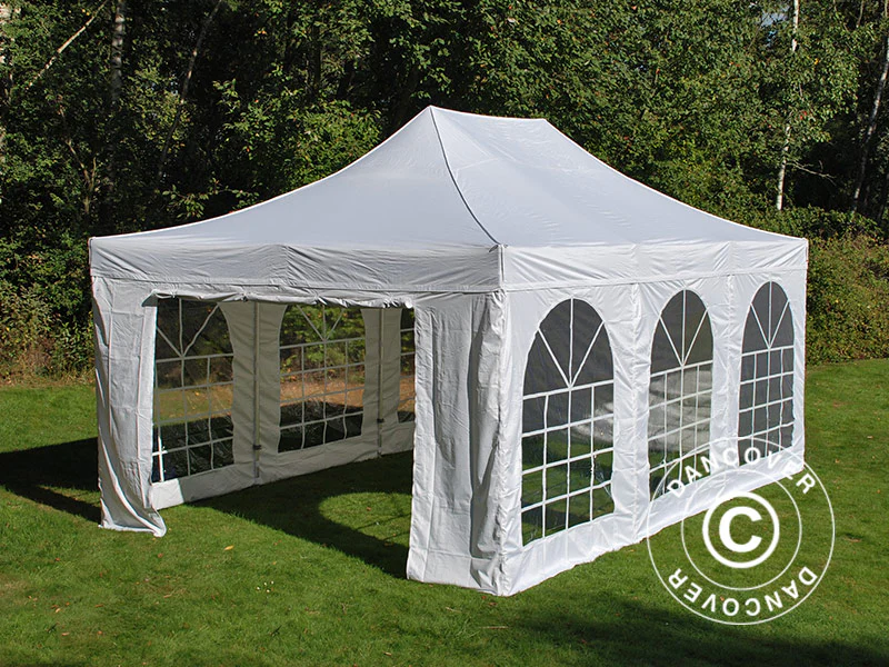 Foldetelt FleXtents PRO Vintage Style 4x6m Hvid, inkl. 8 sider - Image 29