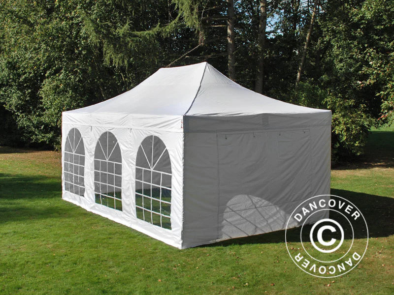 Foldetelt FleXtents PRO Vintage Style 4x6m Hvid, inkl. 8 sider - Image 31