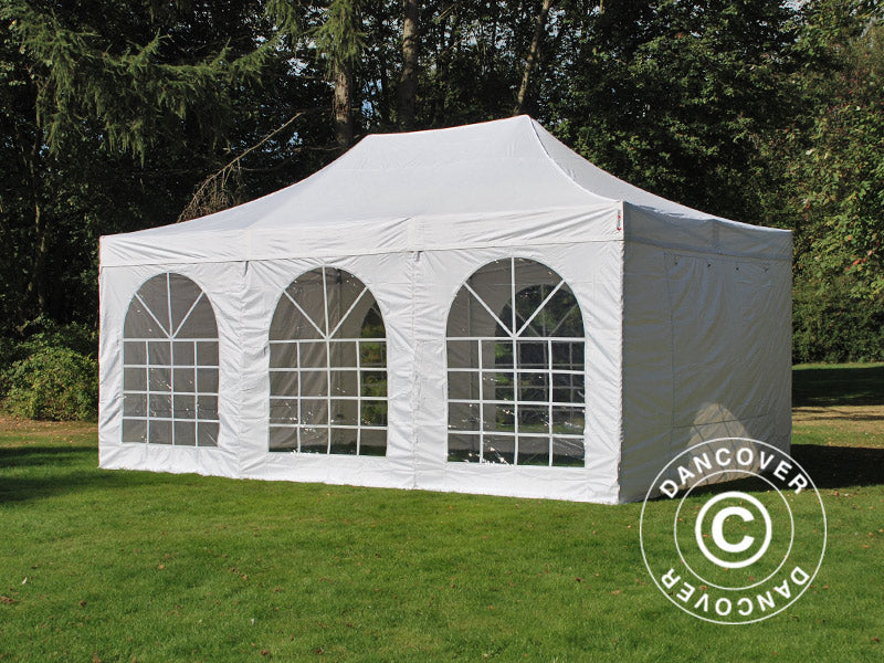 Foldetelt FleXtents PRO Vintage Style 4x6m Hvid, inkl. 8 sider - Image 6