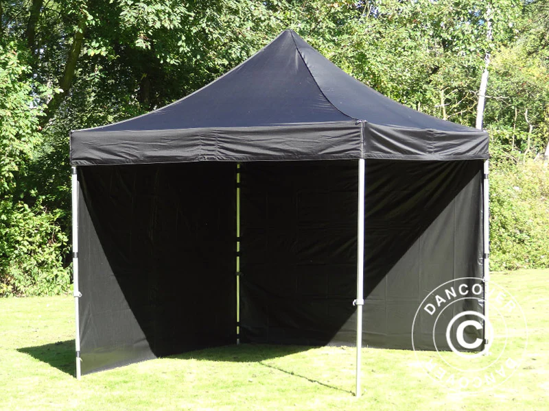 Foldetelt FleXtents Steel 3x3m Sort, inkl. 4 sider - Image 12