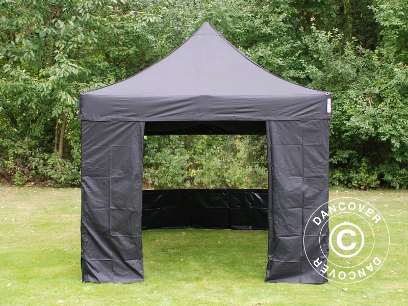 Foldetelt FleXtents Steel 3x3m Sort, inkl. 4 sider - Image 5