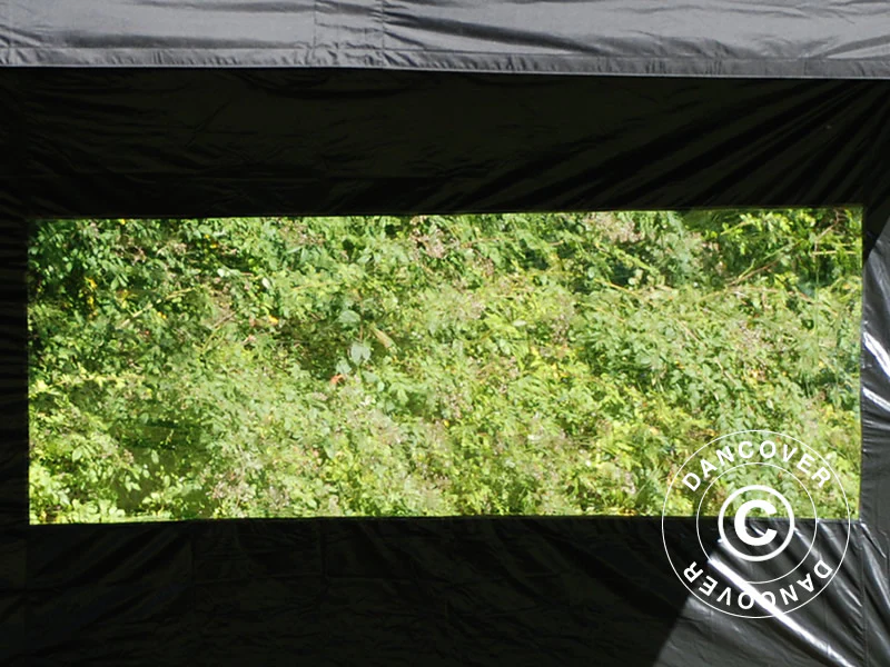 Foldetelt FleXtents Steel 3x3m Sort, inkl. 4 sider - Image 7