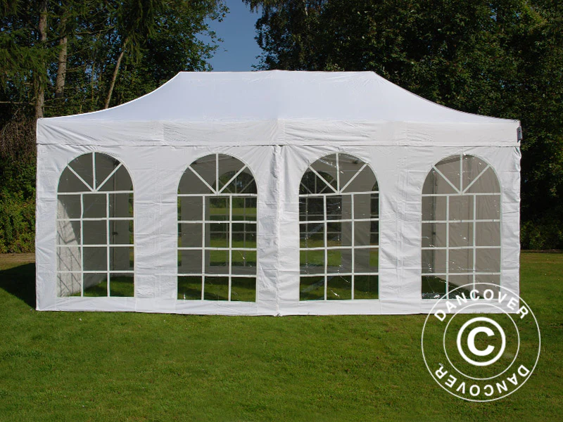Foldetelt FleXtents Steel 3x6m Hvid, inkl. 4 sider - Image 3