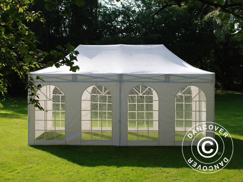 Foldetelt FleXtents Steel 3x6m Hvid, inkl. 4 sider - Image 4